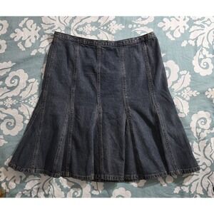 NY Jeans NY & Co Denim Skirt Tulip Size 12 Flared